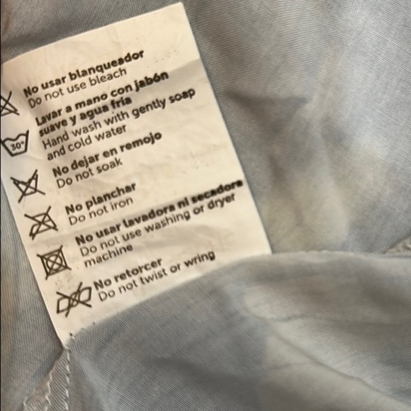 Palmacea Blue and White Floral Swimwear Resort Coverup with Flowing Design - Picture 12 of 15